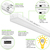 6000 Lumen Max - 45 Watt Max - 4 ft. Wattage and Color Selectable LED Strip Fixture with Motion Sensor Thumbnail