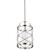14 in. x 8 in. Pendant Fixture - Opal Glass Shade - Nickel Finish Thumbnail