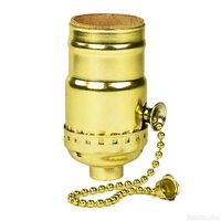 Gilt On/Off Pull Chain Socket