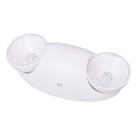 Emergency Light Fixture - LED Lamp Heads - 1.1 Watt - 90 Min. Operation - 120/277 Volt - Fulham FHEM10-W