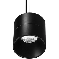 6 in. x 6 in. Wattage Selectable LED Pendant Fixture - Black Finish - 4500 Lumen Max - Watts 20-30-40 - 3500 Kelvin - 36 Deg. Flood - 8 ft. Adjustable Cable - 120-277 Volt - PLT PremiumSpec PLT-90404