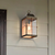 17 in. Outdoor Wall Sconce Fixture - Seeded Glass - Bronze Finish Thumbnail