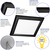 1900 Lumens - 18 Watt - 5000 Kelvin - 12 in. x 12 in. Surface Mount LED Panel Fixture Thumbnail