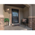 17 in. Outdoor Wall Sconce Fixture - Seeded Glass - Bronze Finish Thumbnail