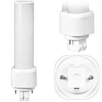 550 Lumens - 5 Watt - 3500 Kelvin - LED PL Lamp - Replaces 13W CFL - 2 Pin GX23-2 Base - Plug and Play - 120/277 Volt - PLT-50397