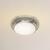 13.5 in. Flush Mount Ceiling Fixture - Frosted Glass - Nickel Finish Thumbnail