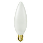 Frosted Straight Tip Candelabra Base Chandelier Light Bulbs - Category Image