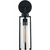 17 in. x 5 in. Wall Sconce Fixture - Clear Glass - Black Finish Thumbnail