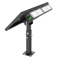 Solar Flood Light - Dusk-to-Dawn - 2000 Lumens - Black Finish - 4000 Kelvin -20 Watt - Light Efficient Design SL-SFL-20W-40K-BK-G2
