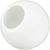 12 in. White Acrylic Globe Thumbnail