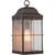 17 in. Outdoor Wall Sconce Fixture - Seeded Glass - Bronze Finish Thumbnail