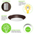 1000 Lumens - Bronze Trim - 15 Watt - Natural Light - 6 in. Color Selectable LED Surface Mount Downlight Fixture Thumbnail