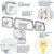 5500 Lumens - 50 Watt - 5000 Kelvin - LED Security Floodlight Fixture with Motion Sensor and Photocell Thumbnail