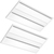 5600 Lumen Max - 50 Watt Max - 2 x 4 LED Troffer Fixture - Three Flat Light Panels - Wattage and Color Selectable Thumbnail