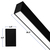 2 ft. Wattage and Color Selectable Architectural LED Linear Fixture with Diffuser Lens - Up/Down Light - 1950 Total Lumens - Black Thumbnail