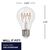 350 Lumens - 4.5 Watt - 2100 Kelvin - LED A19 Spiral Filament Bulb Thumbnail