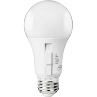 800 Lumens - 8 Watt - LED A19 with 5000 Kelvin and 5 Selectable Colors - Red-Green-Blue-Yellow-Orange - 5000 Kelvin - 60 Watt Equal - Medium Base - 120 Volt - PLT-12648