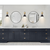 10 in. x 7 in. Wall Sconce Fixture - Black Shade - Brass Finish Thumbnail