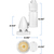 950 Lumens - 12 Watt - Color Selectable LED Track Light Fixture - Step Cylinder Thumbnail