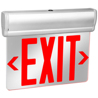LED Exit Sign - Red Letters - Universal Edge-Lit - Double Face - 90 Min. Battery Backup - PLTS-50294