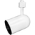 Track Light Fixture - Round Back Cylinder  - White - Black Baffle Thumbnail