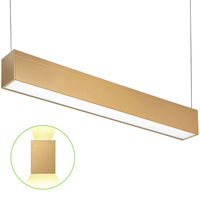 2 ft. Wattage and Color Selectable Architectural LED Linear Fixture - Up/Down Light - 2945 Total Lumens - Gold Finish - Linkable - Watts 10-15-20-25 - Kelvin 3000-3500-4000-5000-5700 - 120-277 Volt - PLT-90510