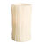 6 in. ht. - 3 in. dia. - Bisque Color - LED - Flameless Branch Carved Wax Pillar Candle Thumbnail
