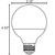 Natural Light - 3.15 in. Dia. - LED G25 Globe - 7 Watt - 60 Watt Equal - Halogen Match Thumbnail