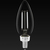 120 Lumens - 1.5 Watt - 3000 Kelvin - LED Chandelier Filament Bulb - 3.9 in. x 1.4 in. Thumbnail