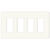 Decorator Wall Plate - White - 4 Gang Thumbnail