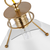 10 in. x 9.5 in. Pendant Fixture - White Shade - Brass Finish Thumbnail