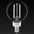 1.97 in. Dia. - LED G16 Globe Filament Bulb - 2.5 Watt - 25 Watt Equal - Warm White Thumbnail