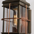 11 in. Outdoor Wall Sconce Fixture - Seeded Glass - Bronze Finish Thumbnail