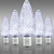 Cool White - LED C9 - Christmas Light Replacement Bulbs - Faceted Finish Thumbnail