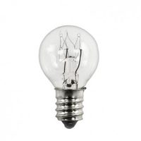 7 Watt - 1 in. Dia. - G8 Globe Incandescent Light Bulb - Clear - Candelabra Base - 120 Volt - Pack of 25 - PLT-11087