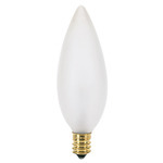 Frosted Straight Tip European Base Chandelier Light Bulbs - Category Image