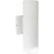 12 in. LED Outdoor Wall Sconce Fixture - Direct and Indirect Light - White Finish Thumbnail