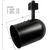 Track Light Fixture - Round Back Cylinder - Black - Black Baffle Thumbnail