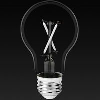 250 Lumens - 3 Watt - 2700 Kelvin - LED A19 Filament Bulb - Clear - White Filament - 25 Watt Equal - Medium Base - 90 CRI - 120 Volt - PLT-13402