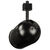 Track Light Fixture - Round Back Cylinder - Black - Black Baffle Thumbnail