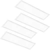 4480 Lumen Max - 40 Watt Max - 1 x 4 Wattage and Color Selectable LED Panel Fixture - Watts 25-30-40 - Kelvin 3500-4000-5000 - 120-277 Volt - 4 Pack - PLT-80020