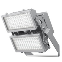 56,000 Lumens - 400 Watt - 5000 Kelvin - LED Industrial Flood and Sport Light Fixture - 45 Deg. Beam Angle - Yoke Mount - 120-277 Volt - PLT-12430