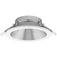 6 in. Reflector and Trim - Matte Silver Baffle with White Trim - Round - For use with Select PLT Architectural LED Light Engines - PLT PremiumSpec PLT-90537