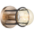 5 in. x 7.5 in. Wall Sconce Fixture - Black Shade - Copper Brushed Brass Finish Thumbnail