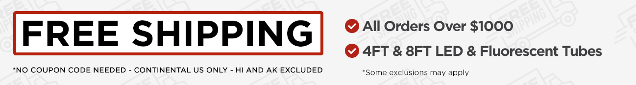 Free Shipping on all orders over 1000 dollars - no coupon code needed - continental us only - Hawaii and Alaska excluded