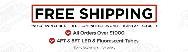 Free Shipping on all orders over 1000 dollars - no coupon code needed - continental us only - Hawaii and Alaska excluded