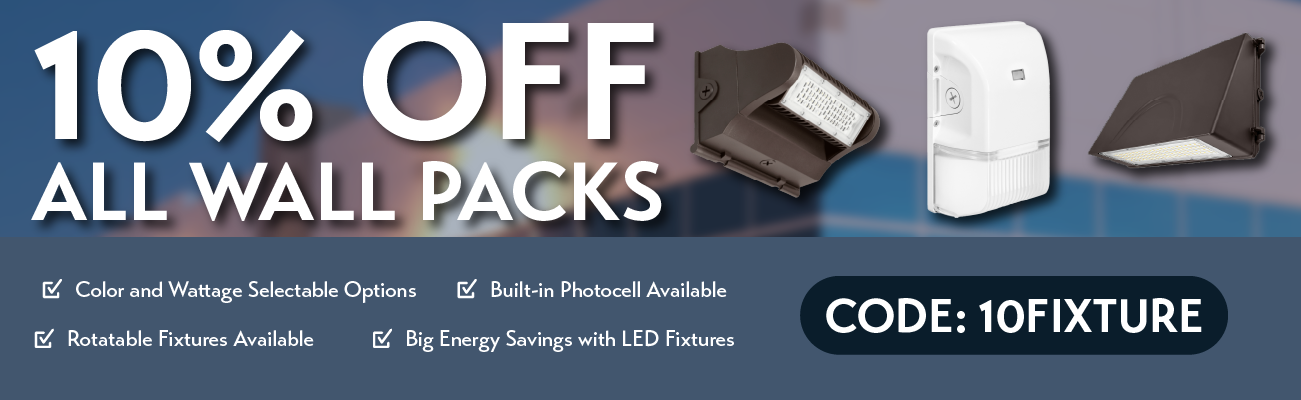 10% Off All Wall Packs