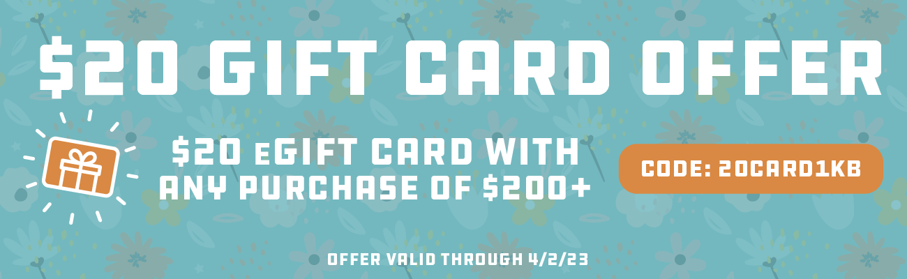 $20 eGift Card With Any Purchase of $200+