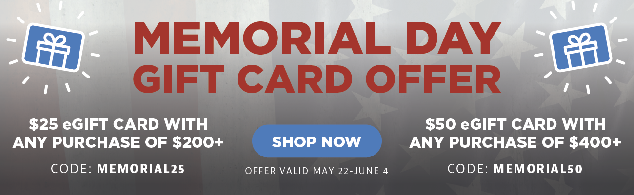 Memorial Day Gift Card Offer