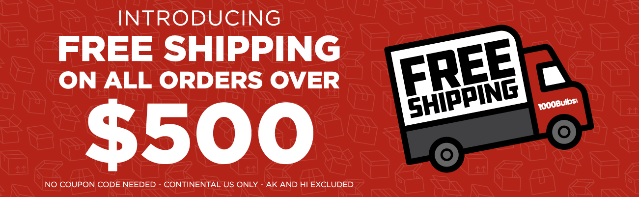 Introducing Free Shipping on Orders Over $500